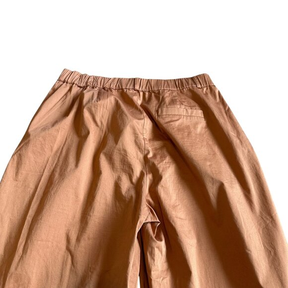 Maeve Anthropologie Rust Orange Curve Poplin Barrel Pants Cropped Size Small NWT - Picture 10 of 12